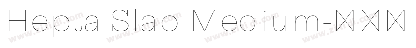 Hepta Slab Medium字体转换